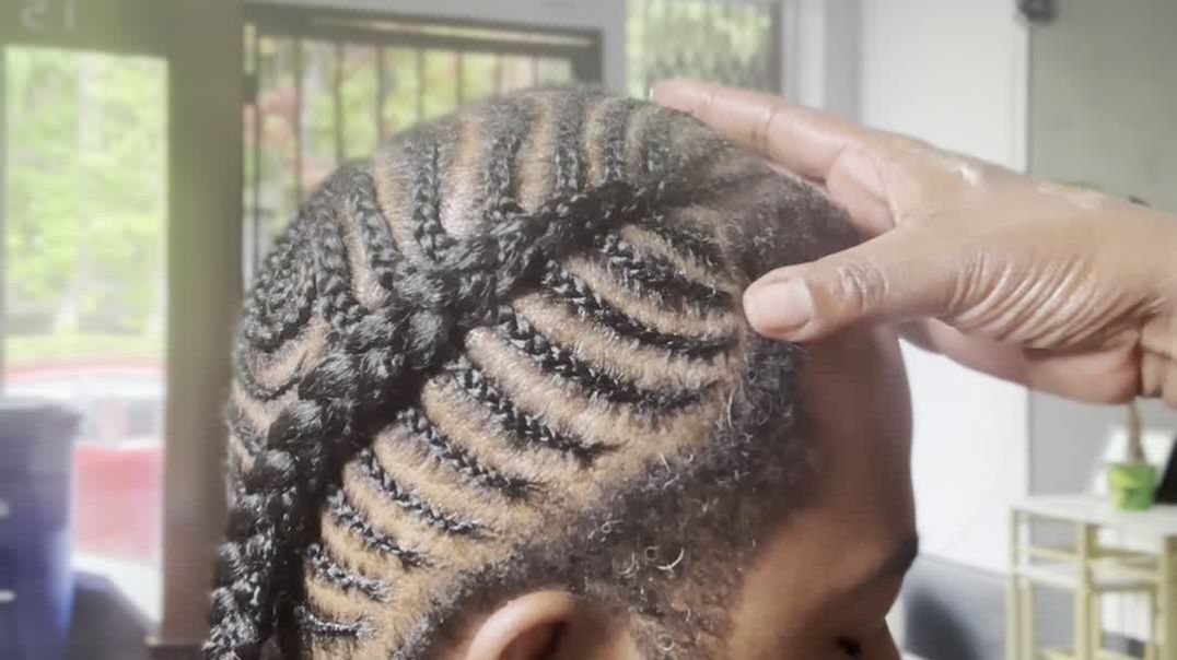 ⁣Watch me braid my mans hair!