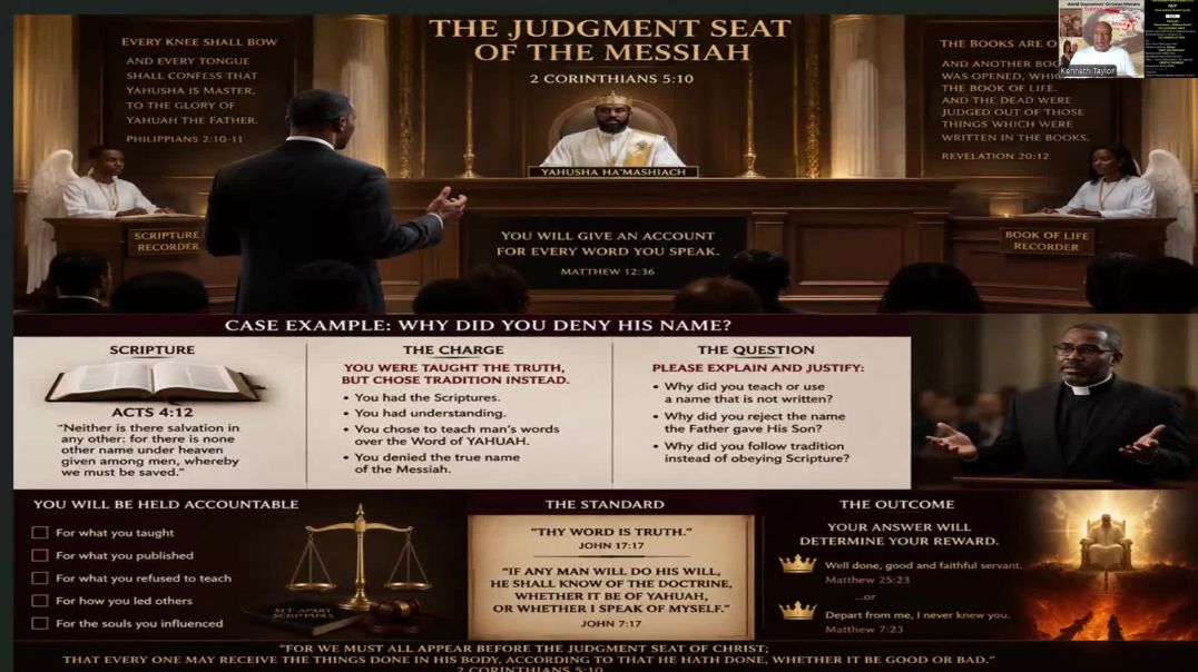 It is Written That We All Will Appear Before the Judgement Seat of Yahusha or The Great White Throne