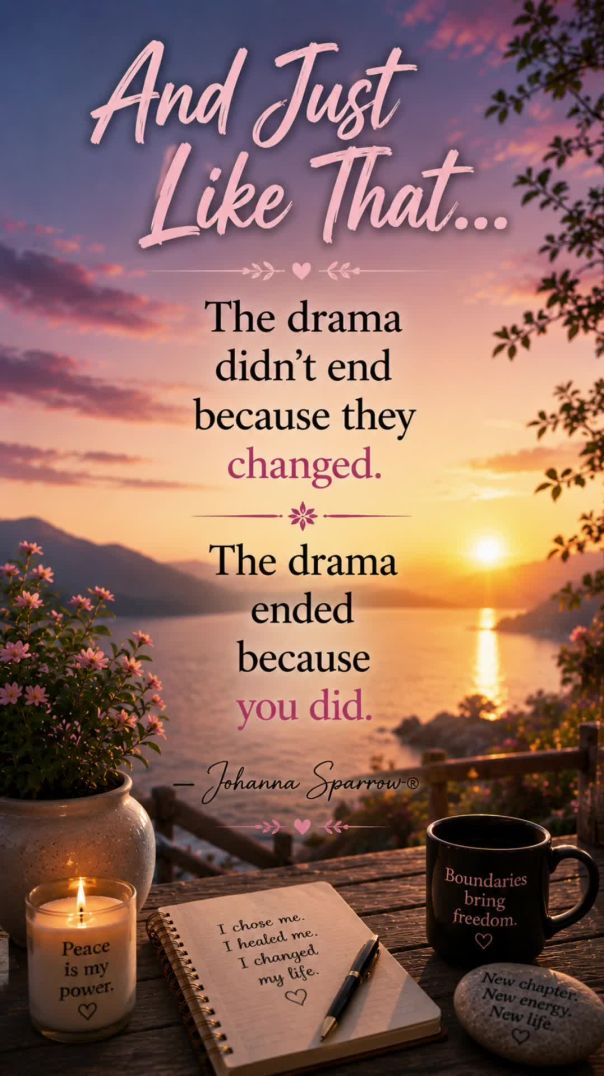 And Just Like That... The Drama Ended Because You Did