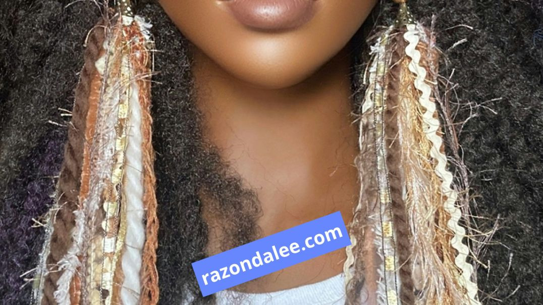Elongated Tassel Earrings by Razonda Lee