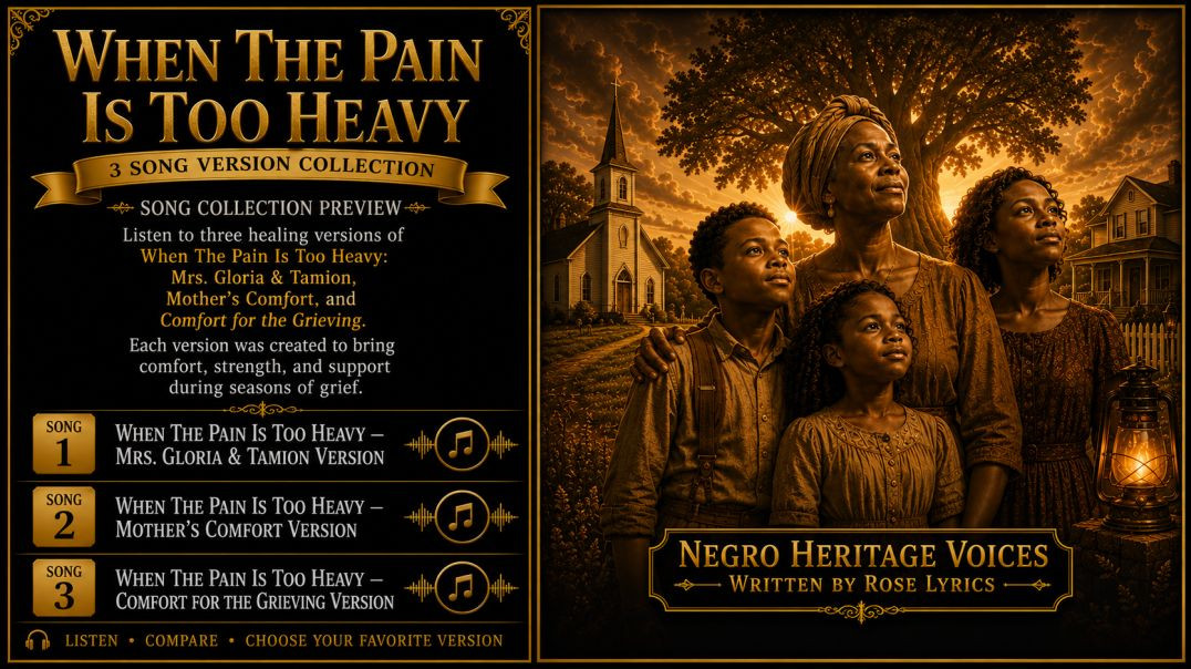 ⁣When the Pain Is Too Heavy — 3 Song Comparison Preview