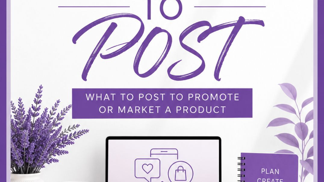 Ebook: What to post or promote to  market your product