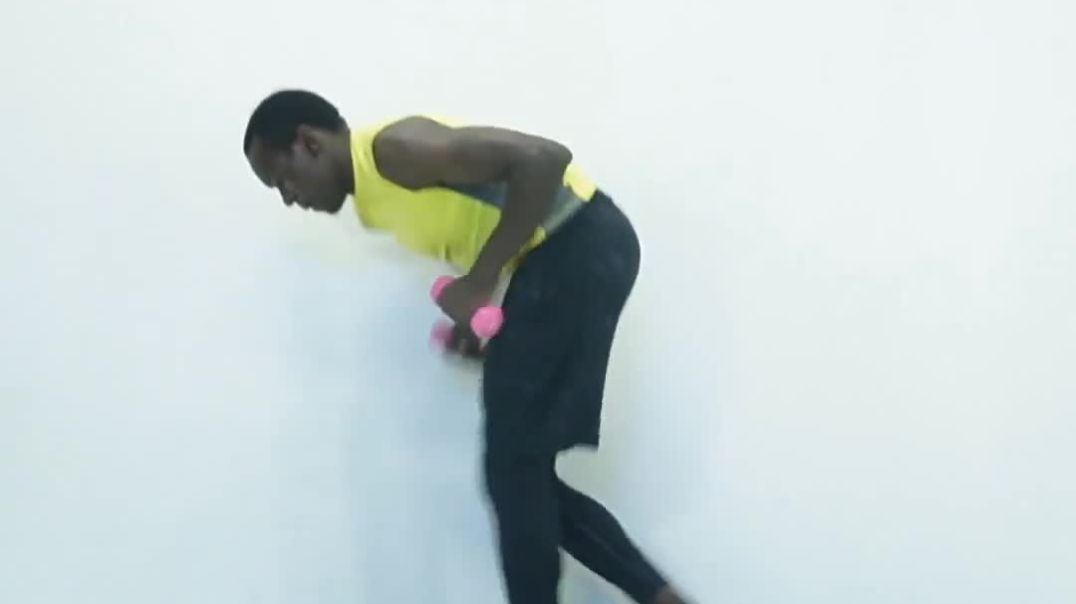 ⁣Dumbbell Body Toning Fitness Class: Weight loss workout