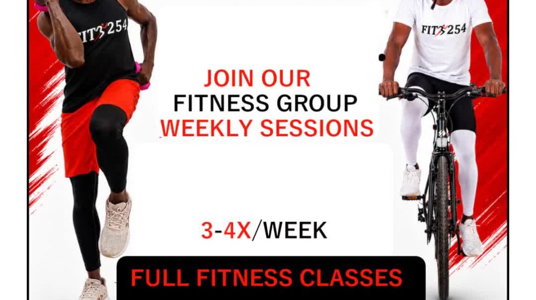 ⁣FIT254 ONLINE AEROBICS CLASSES; BODY WEIGHT FAT BURNING FITNESS CLASS. 47MIN