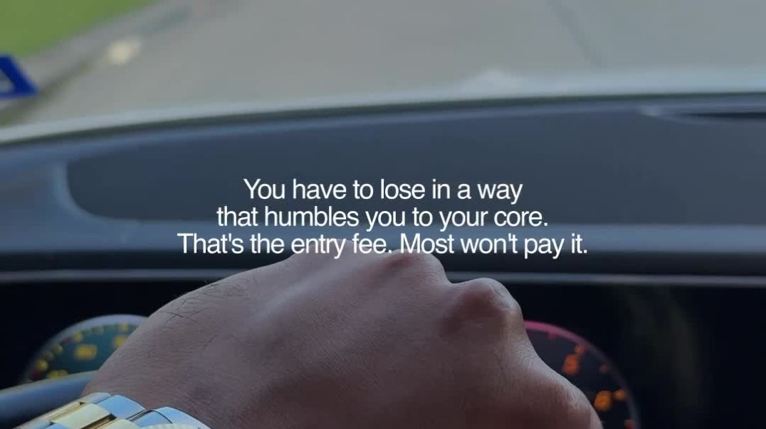 ⁣You don't earn growth by winning. You earn it by surviving the losses that humble you.