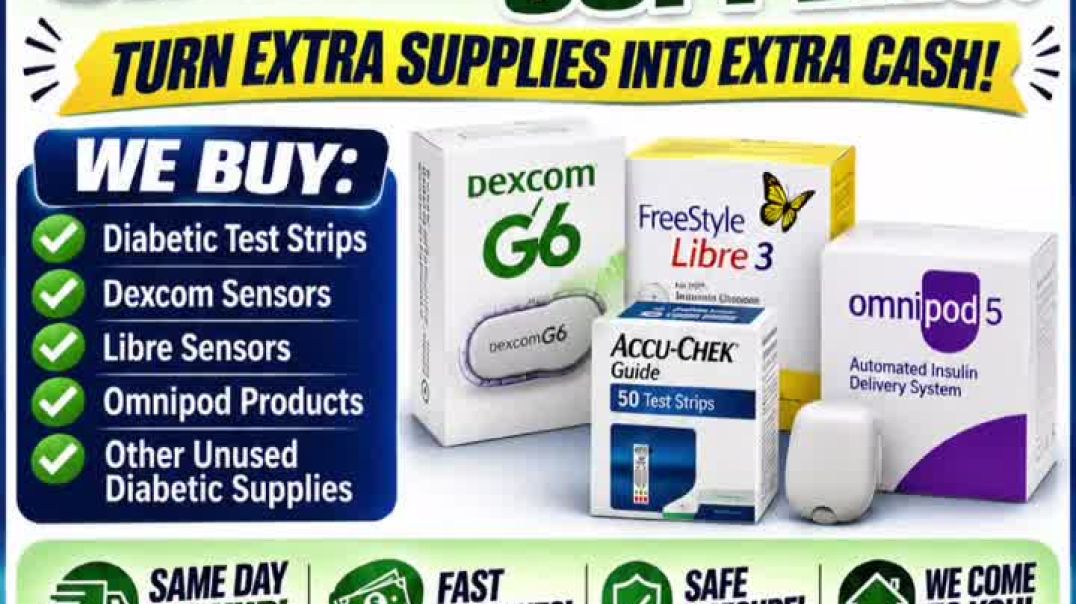 Cash for Unused Diabetic Supplies