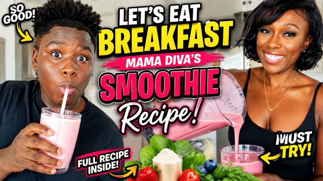 ⁣J Funk's FAVORITE Breakfast Smoothie! 🥤 | Mama Diva Shares the Viral Recipe