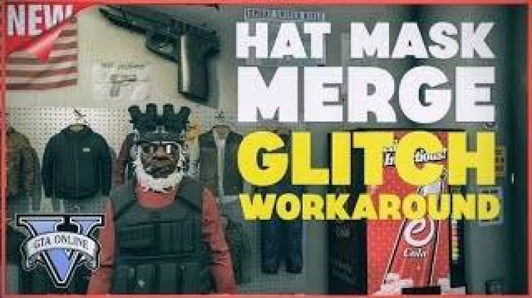 ⁣GTA V (Workaround HAT GLASSES MASK MERGE) Glitch!!
