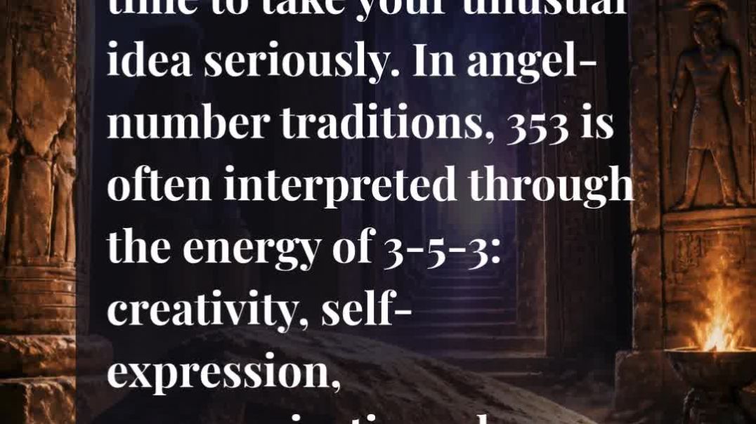 ⁣💡 353 Angel Number Meaning: Your “Crazy” Idea Might Be Your Biggest Breakthrough! 🚀✨
