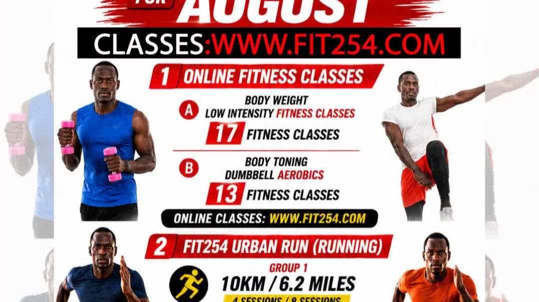 FIT254  AUGUST FITNESS TRAINING  PLAN