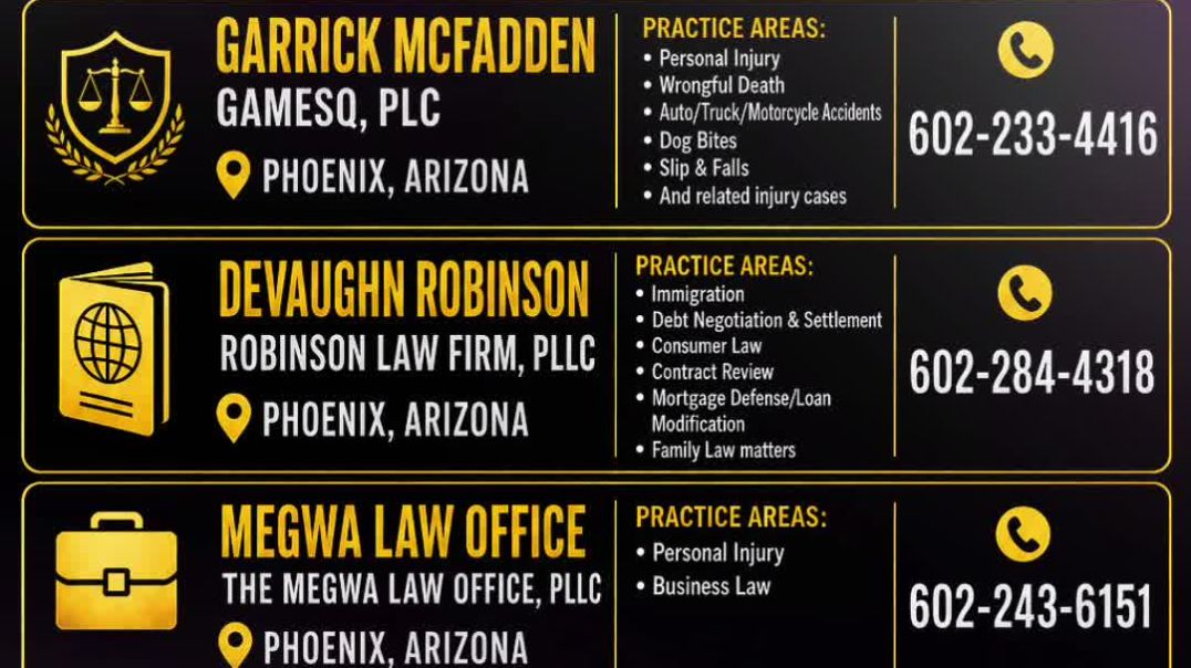⁣Black Business Month Day 14: AZ Black-Owned Law Offices & Lawyers ⚖️