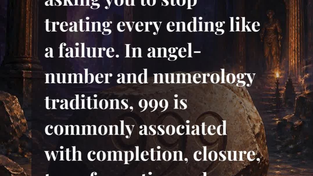 ⁣✨ 999 Angel Number Meaning: Why Something Must End Before Your New Beginning! 🚪