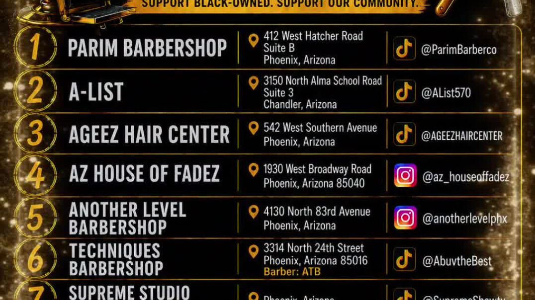 ⁣Support Local Black-Owned Barbers & Stylists 💈✂️