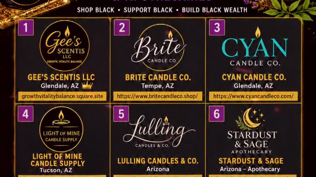 ⁣Support Black-Owned Businesses in AZ! 🕯️✨