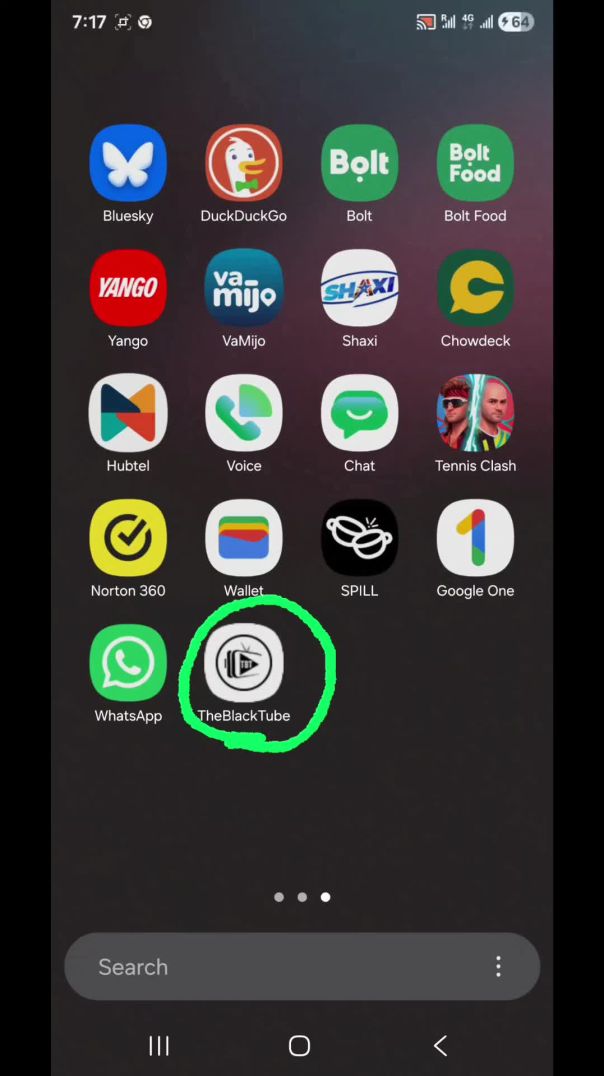 TheBlackTube in app form
