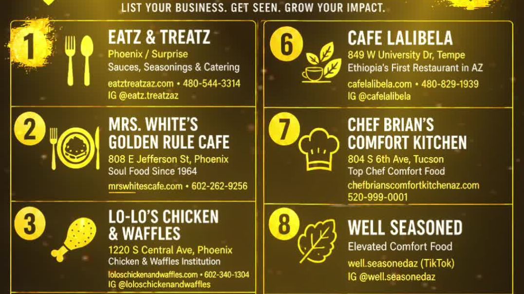 ⁣18 Must-Try Black-Owned Food Spots in AZ! 🌵🔥
