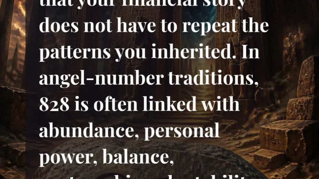 ⁣💰 828 Angel Number Meaning: Breaking Generational Money Patterns — It Ends With You! 🔥