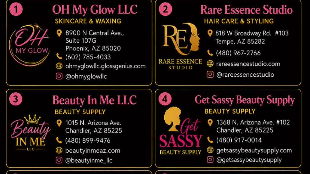 ⁣Day 4: Black Business Month Spotlight (Beauty, Esthetics & Hair Care) 💇🏾‍♀️💅🏾💆🏾‍♀️