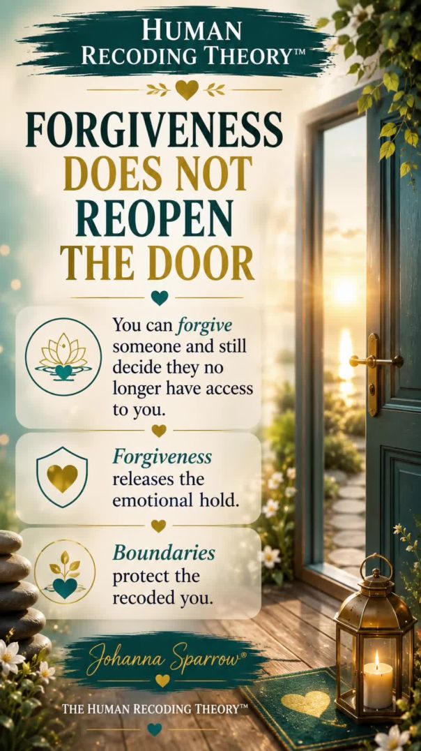 Forgiveness Does Not Reopen the Door | Human Recoding Theory™