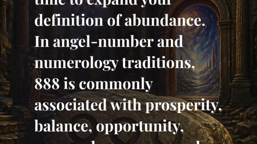 ⁣💰 888 Angel Number Meaning: Abundance Is Closer Than You Think — Get Ready to Receive! ✨