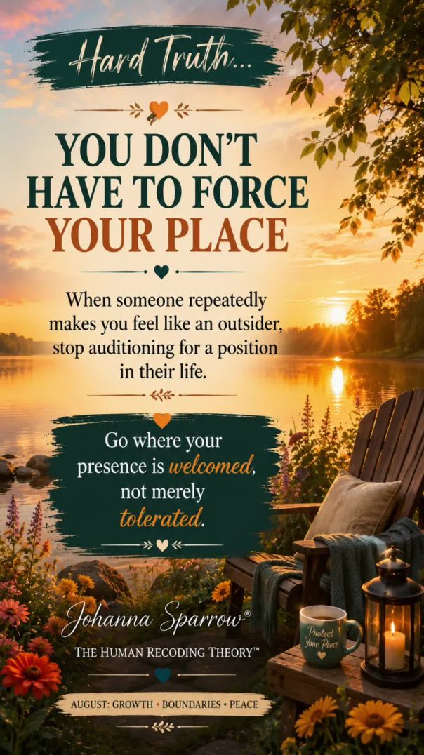 You Don't Have to Force Your Place | Hard Truth with Johanna Sparrow®