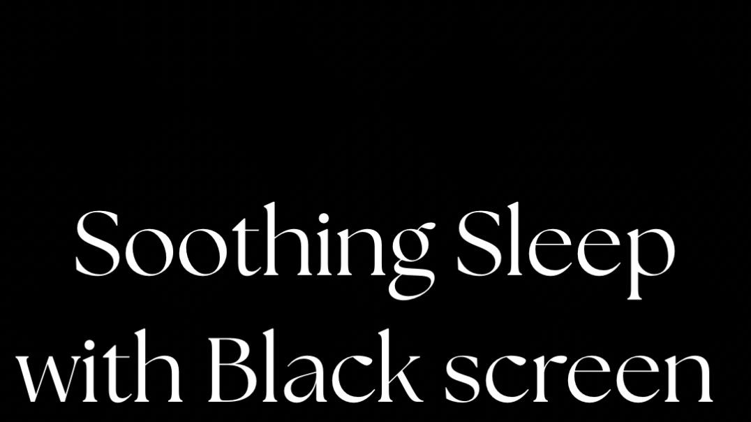 ⁣Relaxing sleep with brown noise and soft tones for baby sleep with black screen