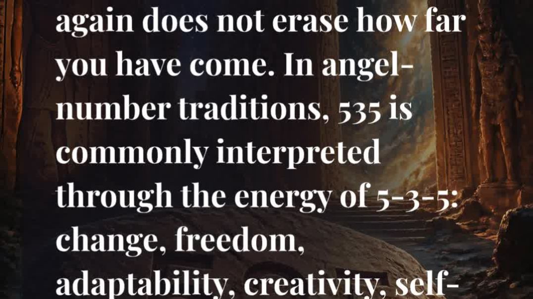 ⁣🔄 535 Angel Number Meaning: Why You Keep Starting Over — It’s NOT Failure, It’s Redirection! ✨