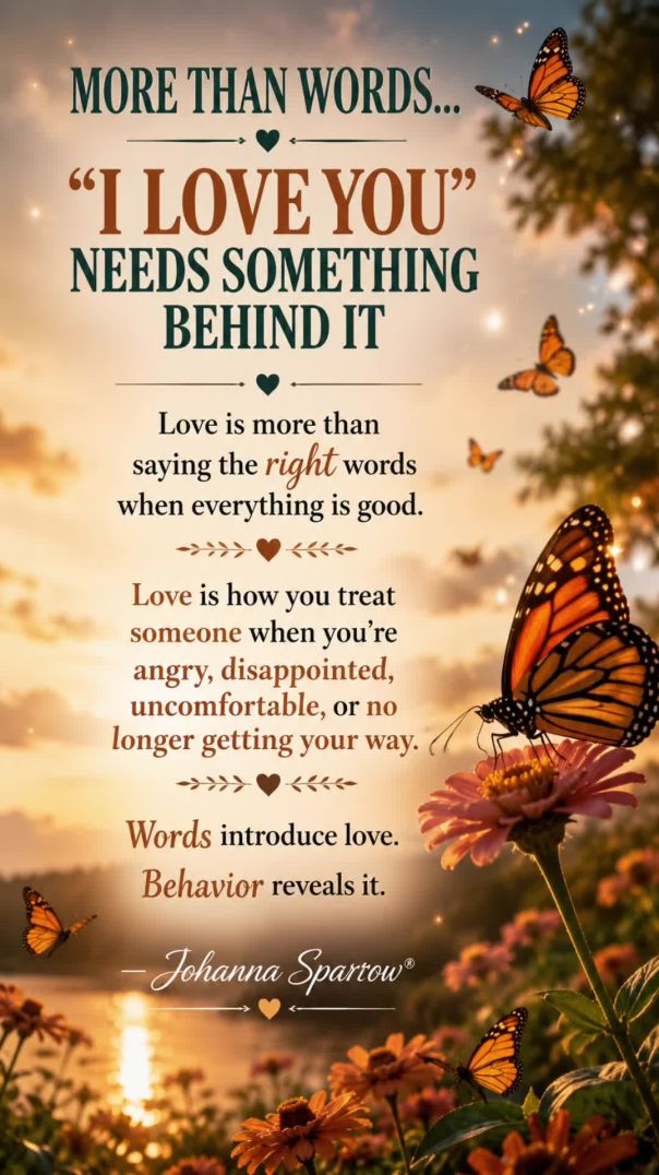“I Love You” Needs Something Behind It | Johanna Sparrow®