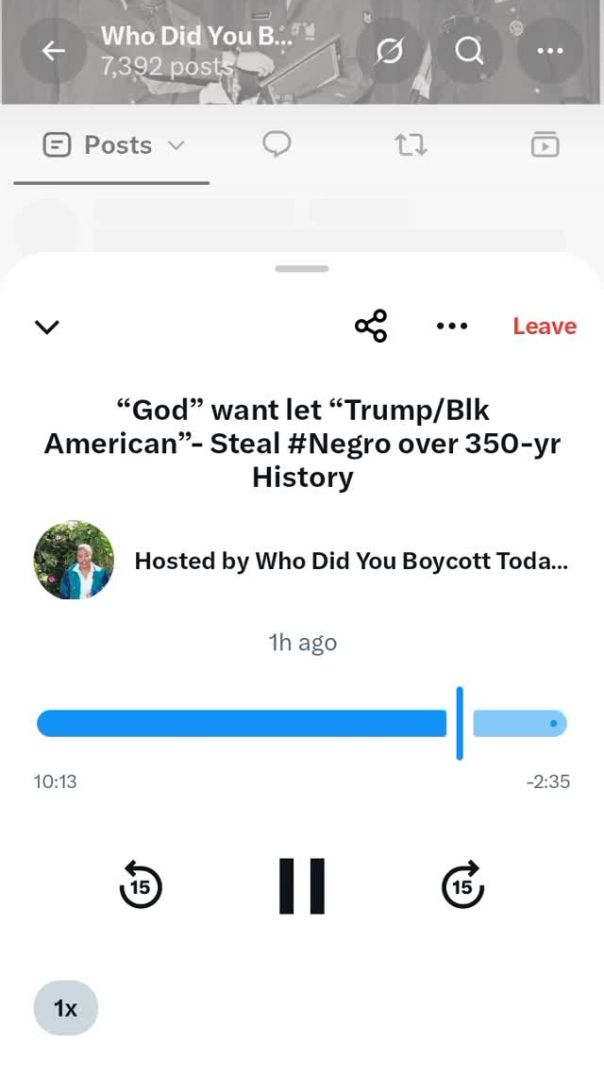 "God" want let Trump/Blk American Steal #negro over 350-yr History
