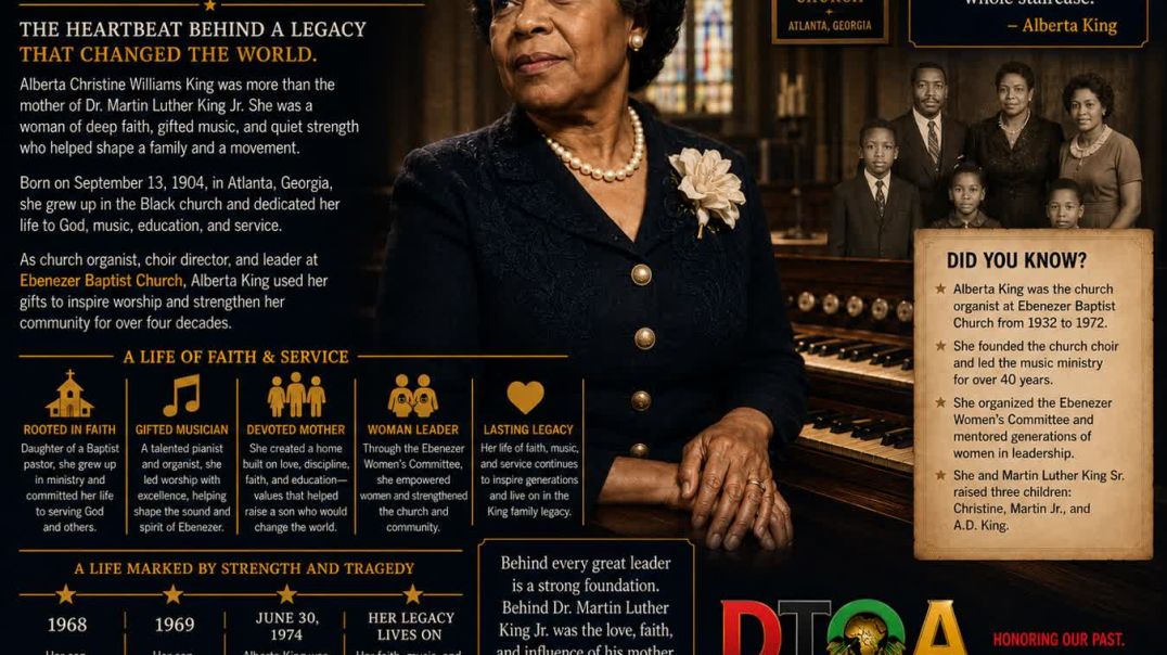⁣Alberta Christine Williams King was more than the mother of Dr. Martin Luther King Jr.