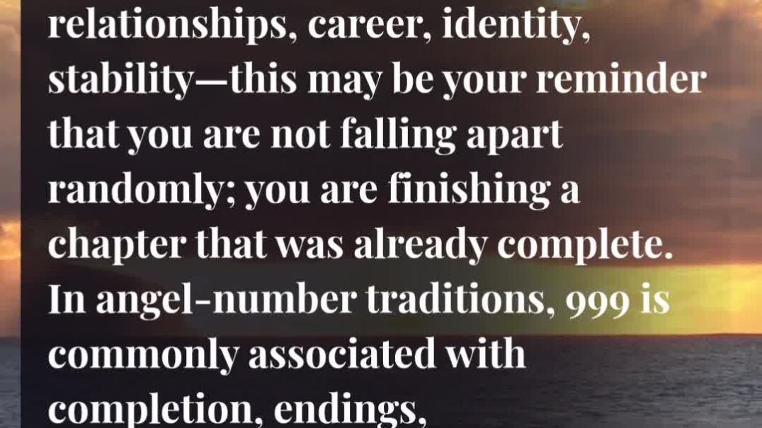 ⁣Seeing 999 While Your Life Is Falling Apart? 😳✨ Here’s What It REALLY Means