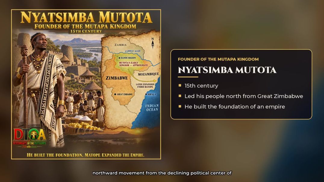 ⁣Nyatsimba Mutota — Founder of the Mutapa Kingdom