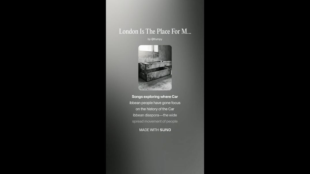 ⁣London Is The Place For Me