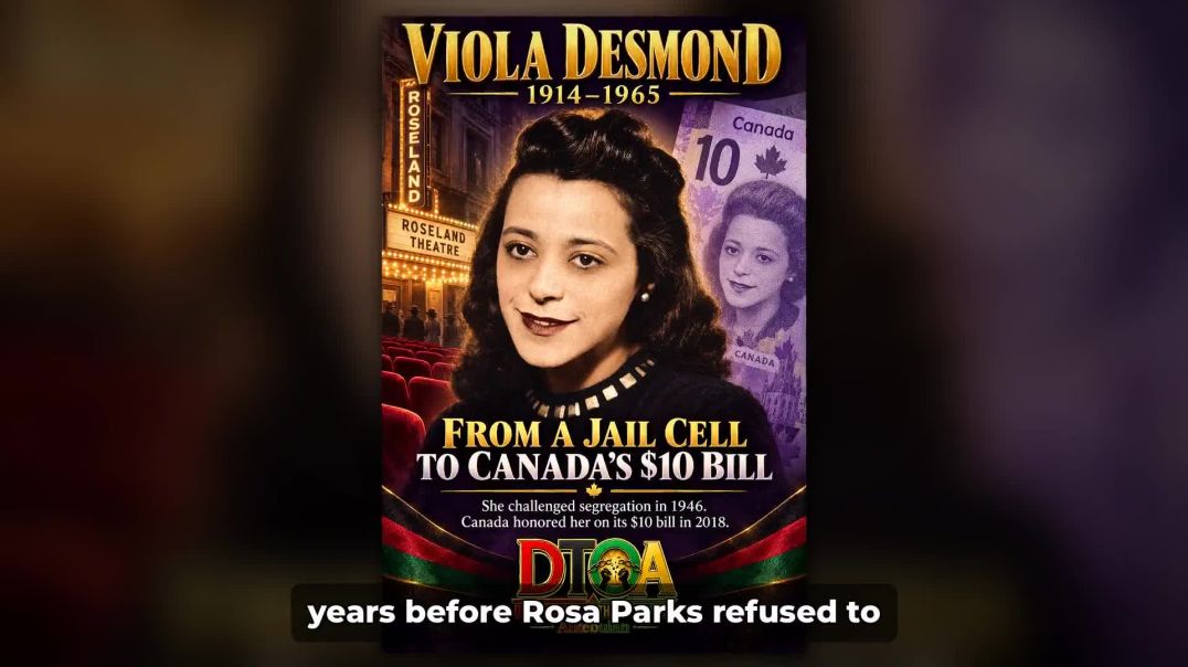 ⁣VIOLA DESMOND — THE WOMAN WHO REFUSED TO MOVE