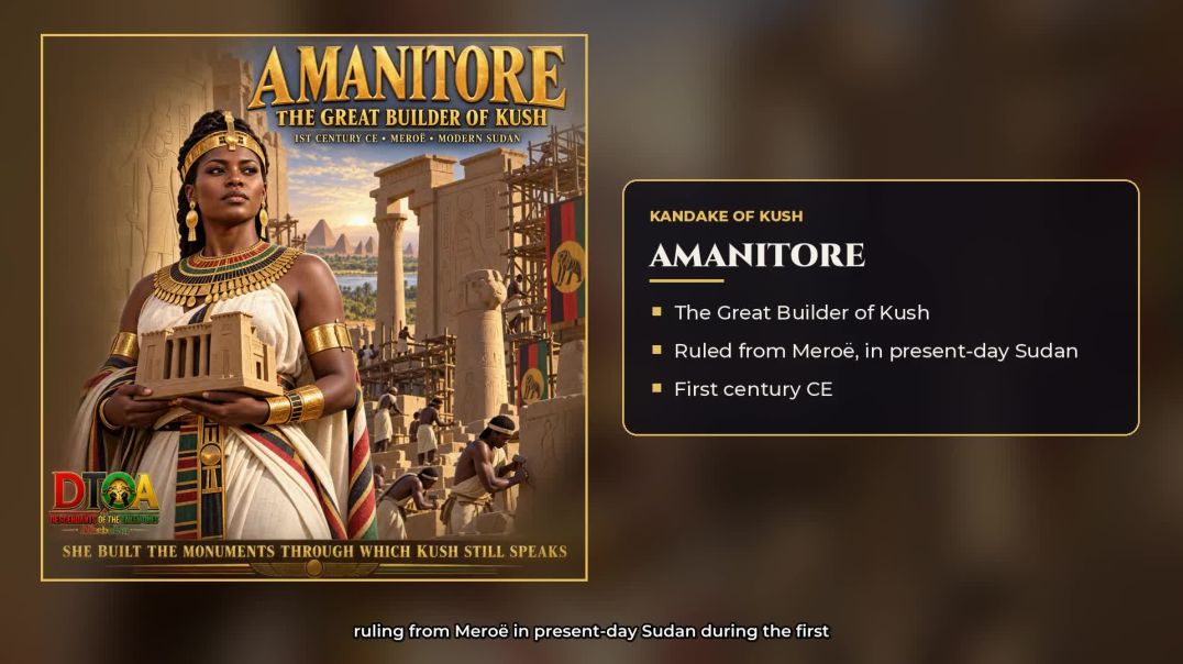 ⁣Amanitore — The Great Builder of Kush