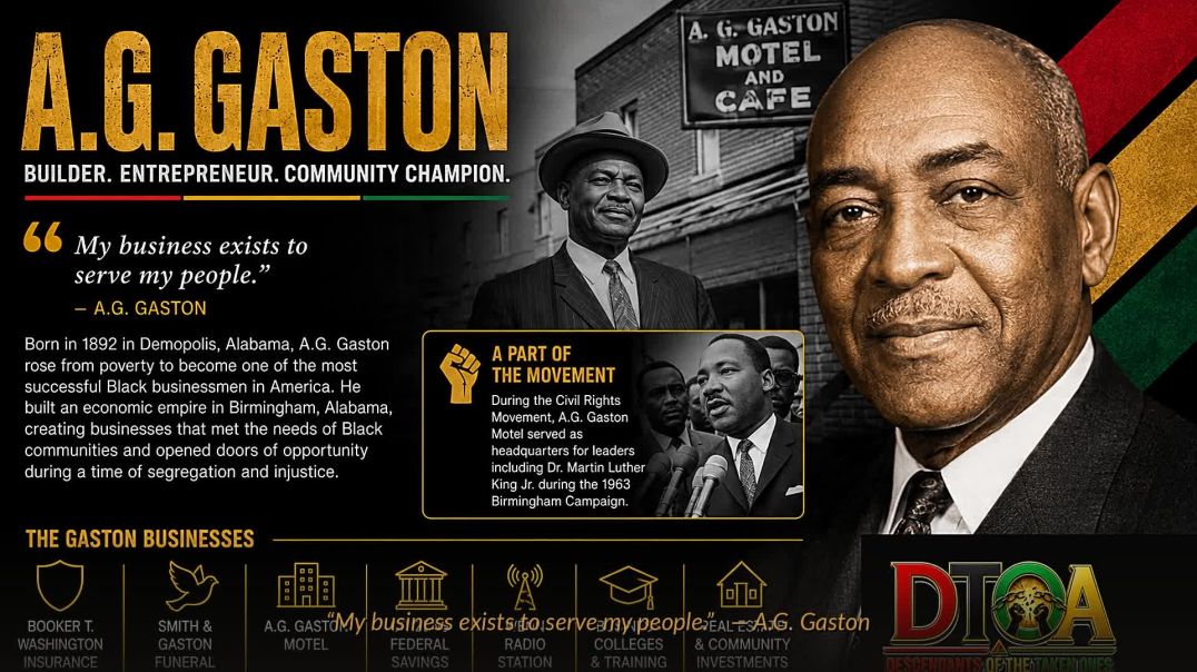 ⁣Arthur George “A.G.” Gaston was one of the most successful Black businessmen in American history
