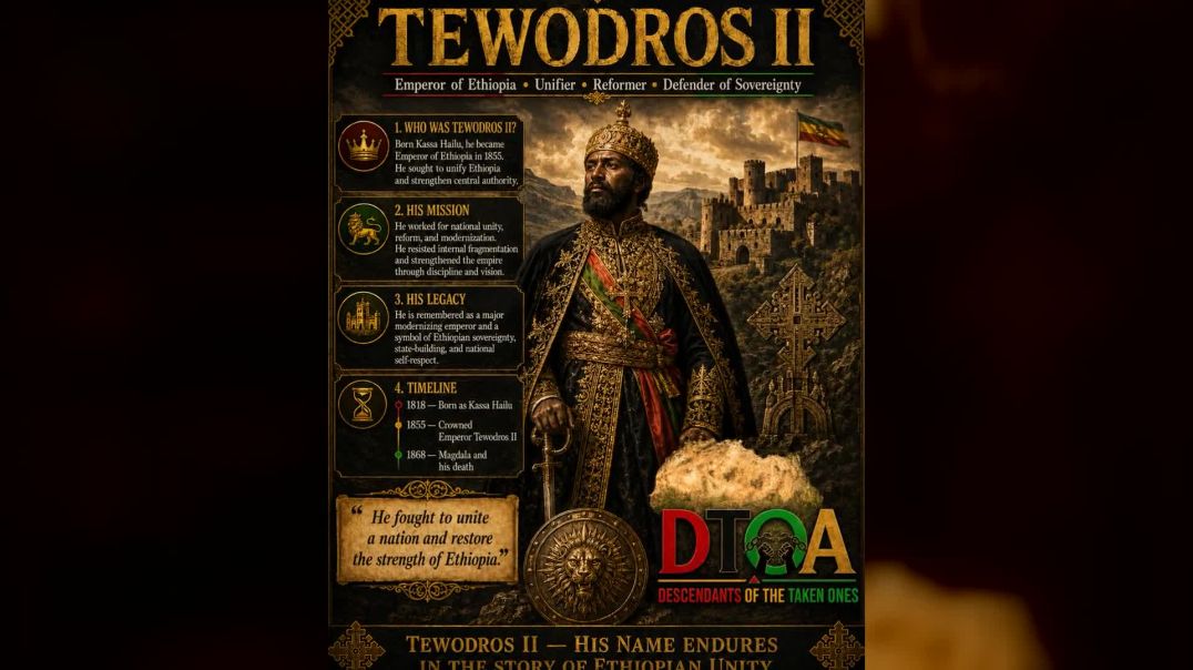 ⁣Emperor Tewodros II — The King Who Tried to Rebuild Ethiopia