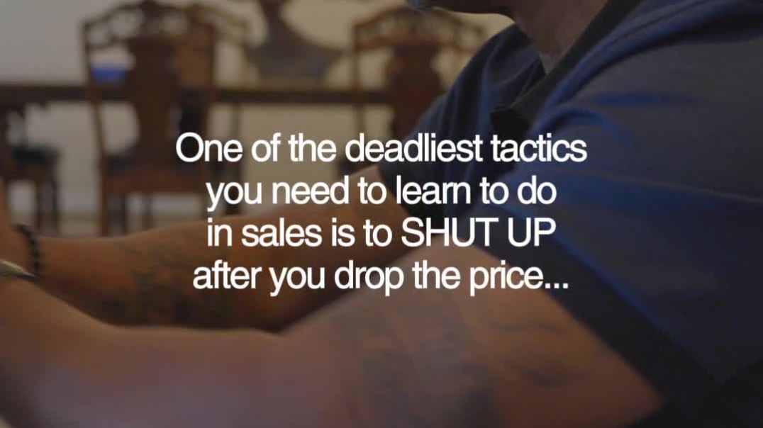 Silence creates pressure. Talking releases it.  #300 #sales #closingdeals