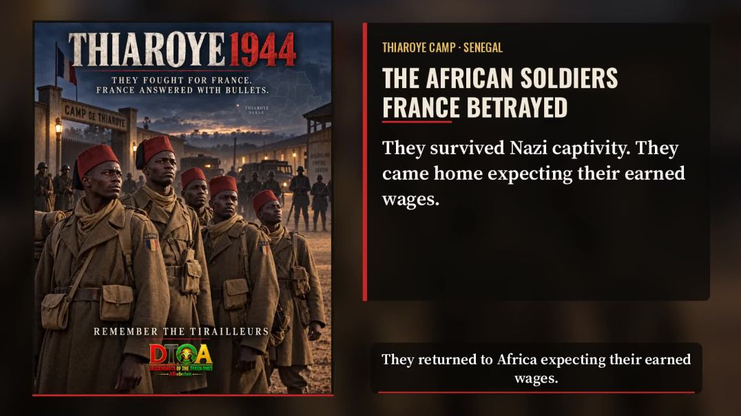 ⁣Thiaroye Camp: The African Soldiers France Betrayed