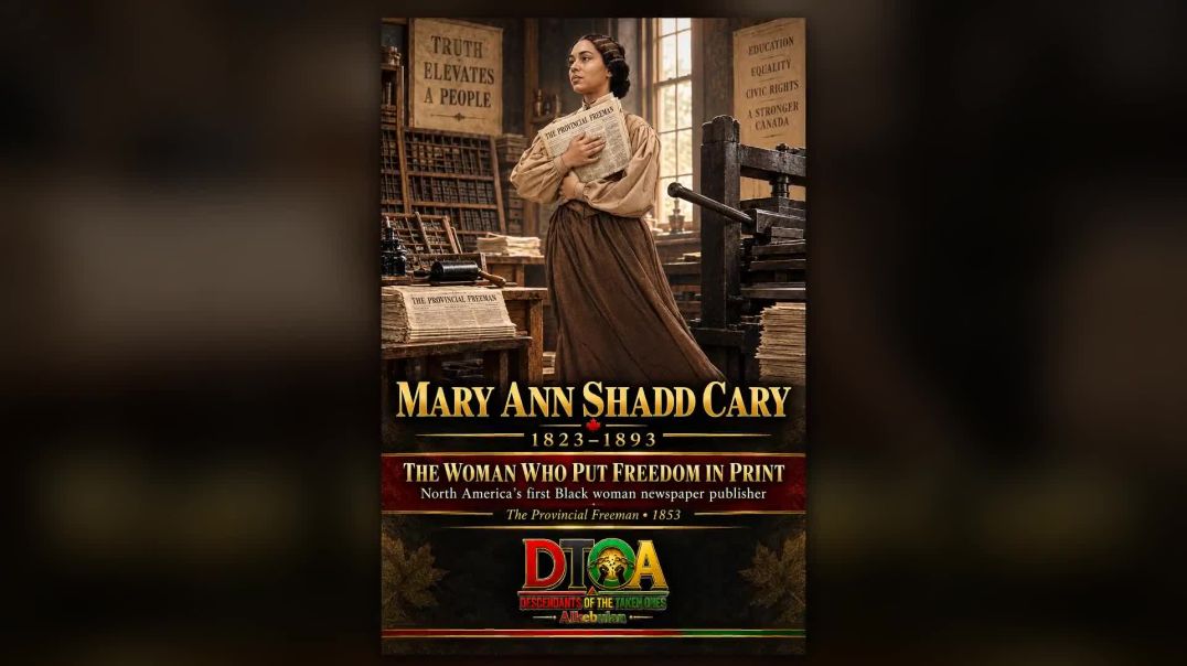 ⁣MARY ANN SHADD CARY — THE BLACK WOMAN WHO PUT FREEDOM IN PRINT