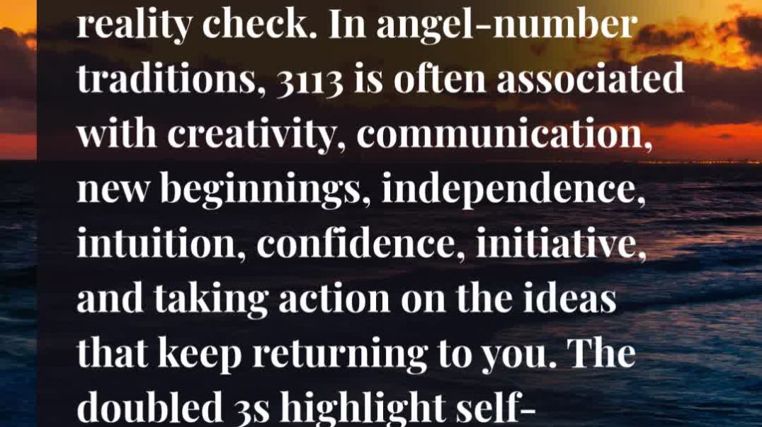 ⁣⏰✨ 3113 Angel Number: Divine Timing—or Are You Just Procrastinating? 👁️