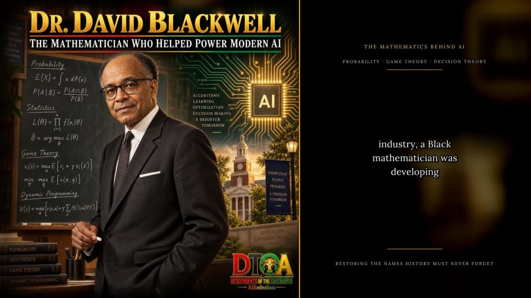 ⁣Dr. David Blackwell: The Mathematics Behind AI