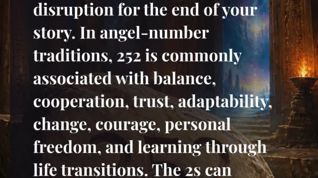 ⁣💔➡️✨ 252 Angel Number: When Everything Goes WRONG Right Before Your Life Changes 👁️