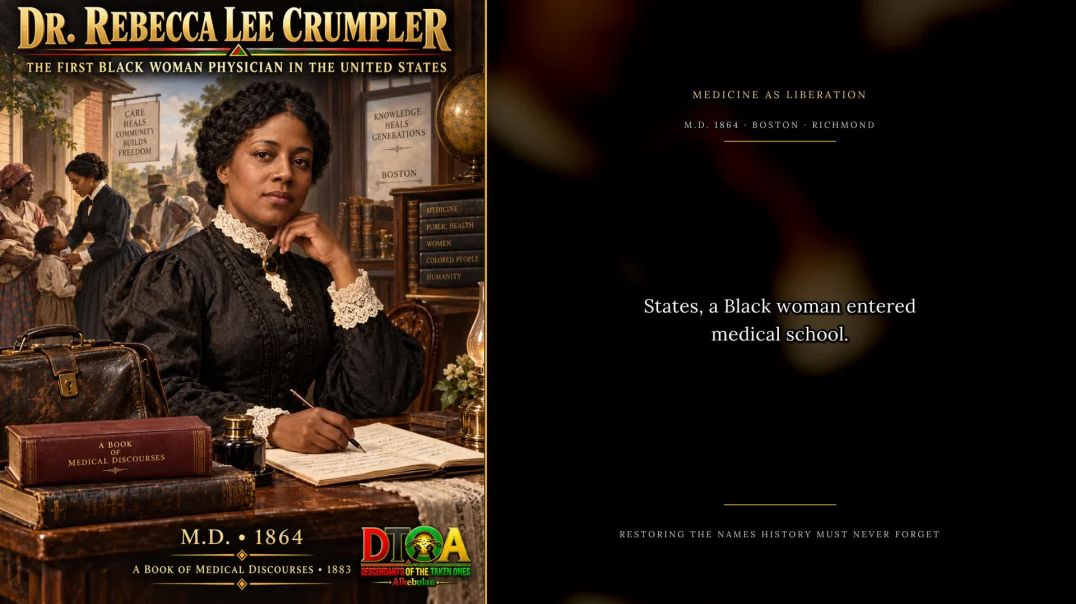 ⁣Dr. Rebecca Lee Crumpler — Medicine as Liberation