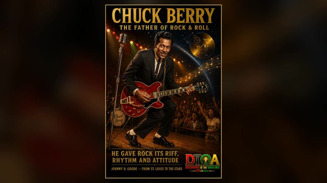 ⁣CHUCK BERRY — THE BLACK ARCHITECT WHO GAVE ROCK-AND-ROLL ITS LANGUAGE