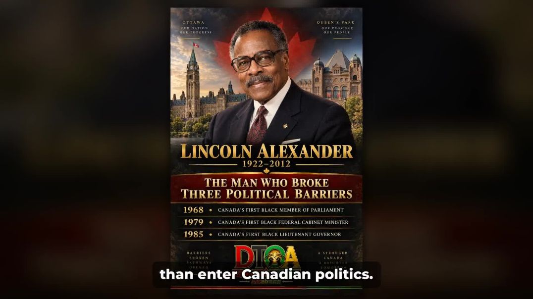 ⁣LINCOLN ALEXANDER  THE MAN WHO BROKE THREE POLITICAL BARRIERS