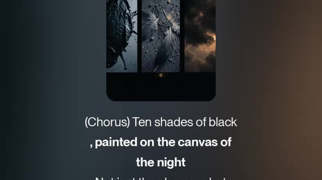 ⁣Ten Shades of Black