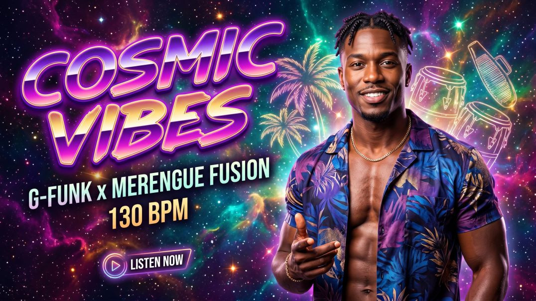 ⁣Cosmic Vibes: G-Funk & Merengue Fusion