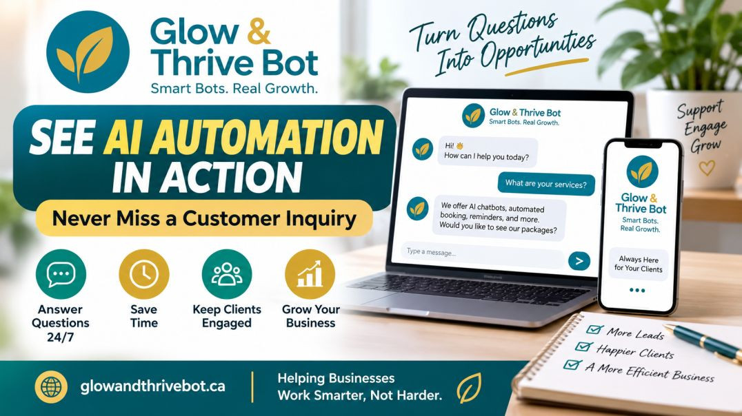 ⁣Glow and Thrive Bot – Commercial Music Version