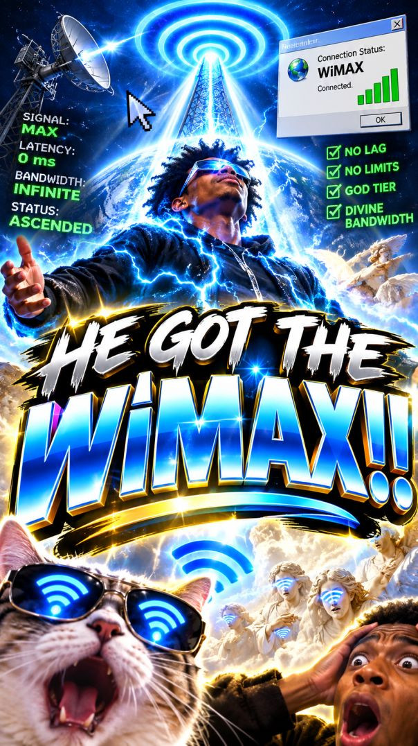 HE GOT THE WiMAX!! 📡💀